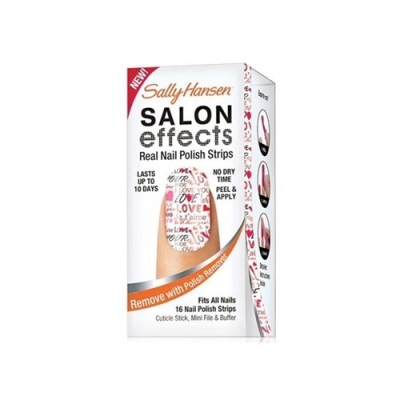 Sally Hansen Salon Effects - Gerçek Ojeden Yapılan Desenli Tırnak Bantları - Love Always 4422-01 - Sally Hansen