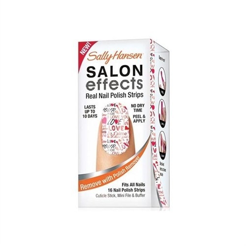 Sally Hansen Salon Effects - Gerçek Ojeden Yapılan Desenli Tırnak Bantları - Love Always 4422-01 - 1
