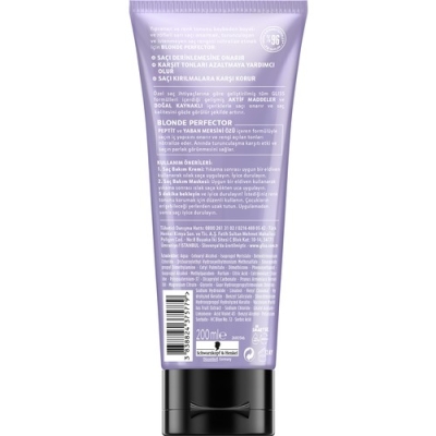 Schwarzkopf Gliss Blonde Perfector Turunculaşma Karşıtı Mor Maske 200 ml - 3