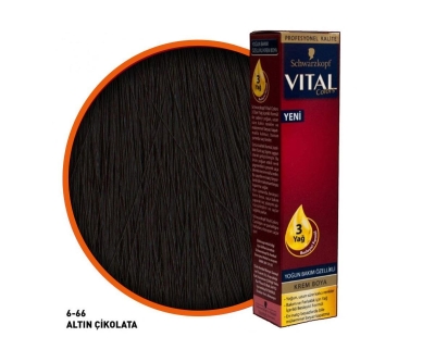 Schwarzkopf Vital Colors Krem Boya 6-66 - Altın Çikolata - Schwarzkopf