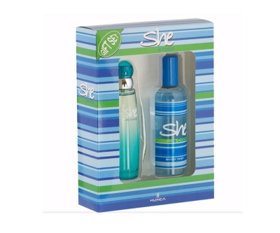 She Is Cool 50 Ml Edt Kadın Parfüm + 150 Ml Deodorant Set - She