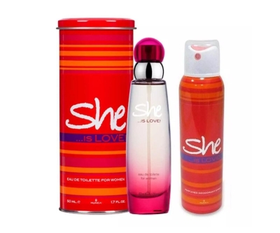 She Is Love Edt 50Ml Kadın Parfümü + 150Ml Kofre - She
