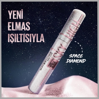 Space Diamond Elmas Işıltılı Maskara - 3