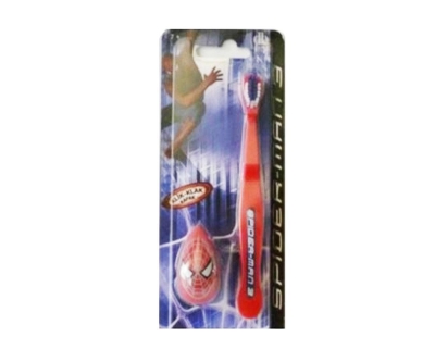 SpıderMan Klik-Klak Kapak Kırmızı Büyük Diş Fırçası - Spider-man