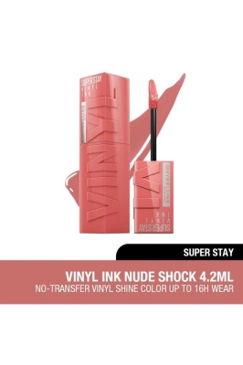 Maybelline Super Stay Vinyl Ink Uzun Süre Kalıcı Likit Parlak Ruj 100 Charmed - Maybelline New York