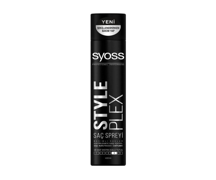 Syoss Style Plex Saç Spreyi 400 Ml Extra Güçlü Tutuş No: 4 - 1
