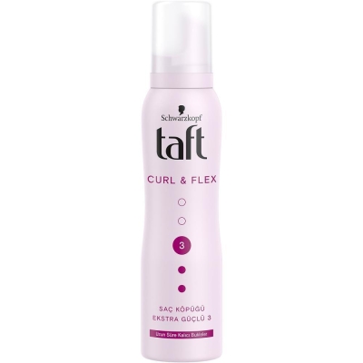 Taft Locken Belirgin Bukleler Eksta Güçlü 3 Saç Köpüğü 150 Ml - Taft