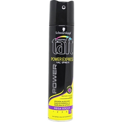 Taft Saç Sprey 250 ml Power Express Güçlü Tutuş Sarı - Taft