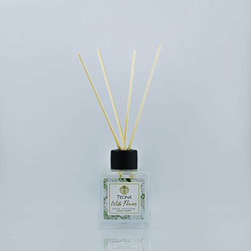 Teona White Flowers Bambu Çubuklu Oda Kokusu 110 ml - 1