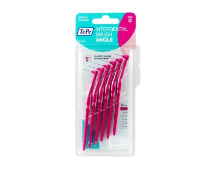 Tepe Angle Arayüz Fırçası Pembe 0,4 mm 6 Adet - Tepe