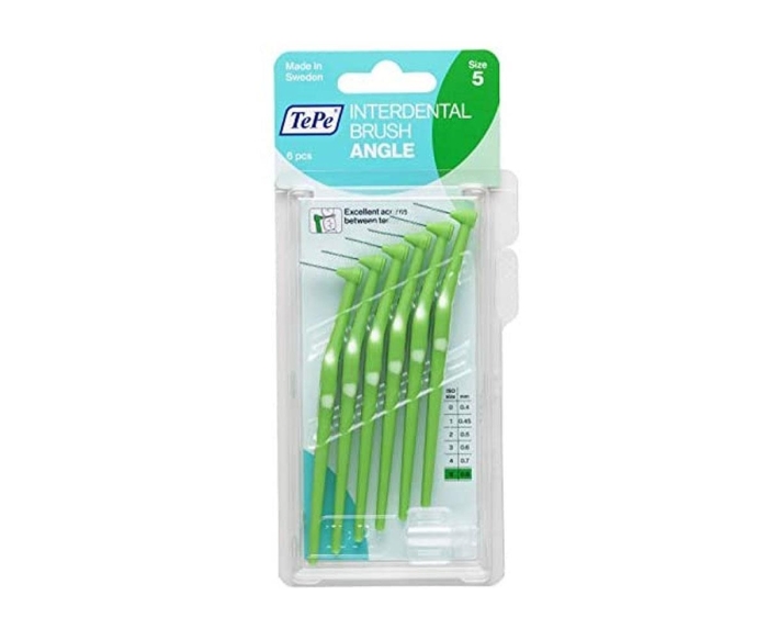 Tepe Angle Saplı Arayüz Fırçası Yeşil 0,8 Mm 6 Lı - 1