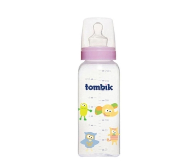 Tombik Şaşkın Hayvancıklar PP Biberon 250 ML (%0 BPA) / Lila - Tombik