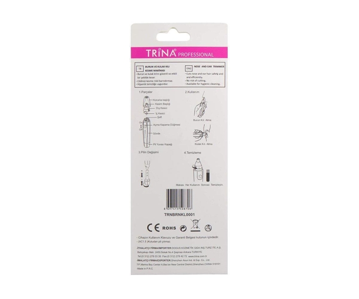 Trina Professional Burun Ve Kulak Kılı Kesme Makinası - 3