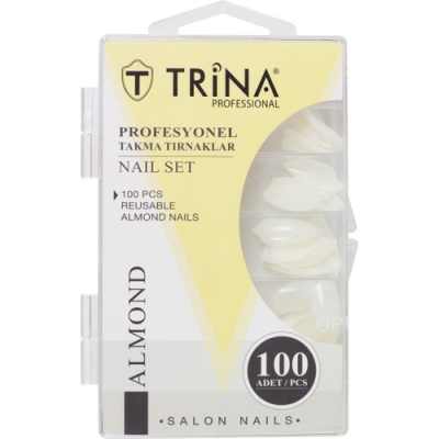 Trina Takma Tırnak 100‘LÜ Kutulu (Almond) - 03 - Trina