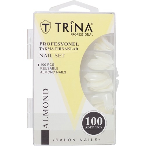 Trina Takma Tırnak 100‘LÜ Kutulu (Almond) - 03 - 1