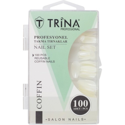Trina Takma Tırnak 100‘LÜ Kutulu (Coffin) - 06 - Trina