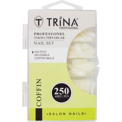 Trina Takma Tırnak 250‘LI Kutulu (Coffin) - 12 - Trina