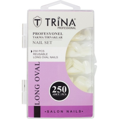 Trina Takma Tırnak 250‘LI Kutulu (Long Oval) - 08 - Trina
