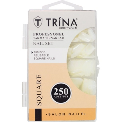 Trina Takma Tırnak 250‘LI Kutulu (Square) - 10 - Trina