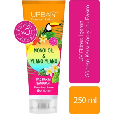 Urban Care Monoi Oil & Ylang Ylang Güneş Sonrası Koruyucu Saç Bakım Şampuan 250 ml - Urban Care