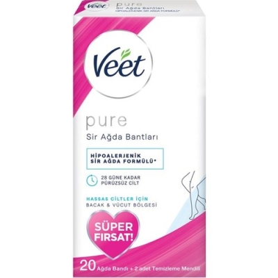 Veet Tüy Dökücü Veet Pure Sir Ağda Bandı 20'li - Veet