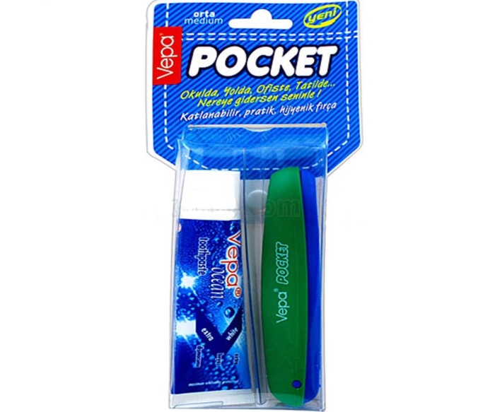 Vepa Pocket Diş Fırçası Macun Hediyeli - 1