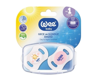 Wee Baby 0-6 Ay 2'li Gece - Gündüz Emziği No:1 - Wee Baby
