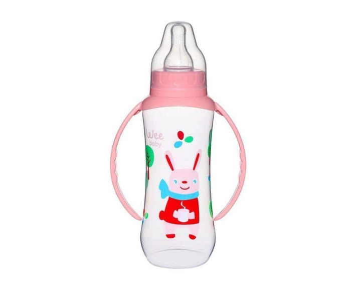 Wee Baby 6-18 Ay Kulplu PP Biberon 270 Ml - Pembe - 1