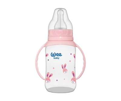 Wee Baby 744 Kulplu PP Biberon 150 ml PEMBE - Wee Baby