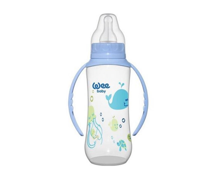 Wee Baby 745 Kulplu PP Biberon 270ml - Mavi - 1