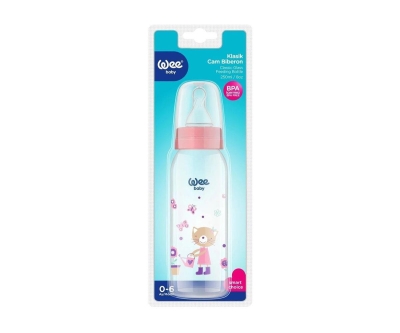 Wee Baby 876 Cam Biberon 250 ml - Pembe - Wee Baby