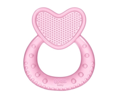 Wee Baby 912 Kalpli Silikon Diş Kaşıyıcı pembe - Wee Baby