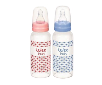 Wee Baby Baby Isıya Dayanıklı Cam Biberon 180 Ml - Wee Baby