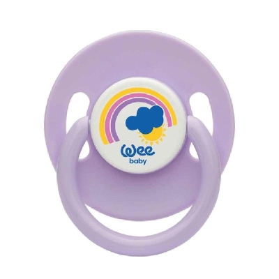 Wee Baby Baby Silikon Emzik No:3 leylak rengi Kiraz Uçlu - Wee Baby
