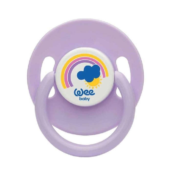 Wee Baby Baby Silikon Emzik No:3 leylak rengi Kiraz Uçlu - 1