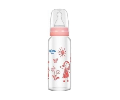Wee Baby Isıya Dayanıklı Cam Biberon 180 ml 771 - Wee Baby