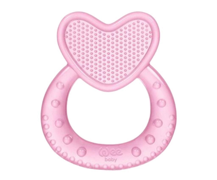 Wee Baby Kalpli Silikon Diş Kaşıyıcı - Pembe - 1