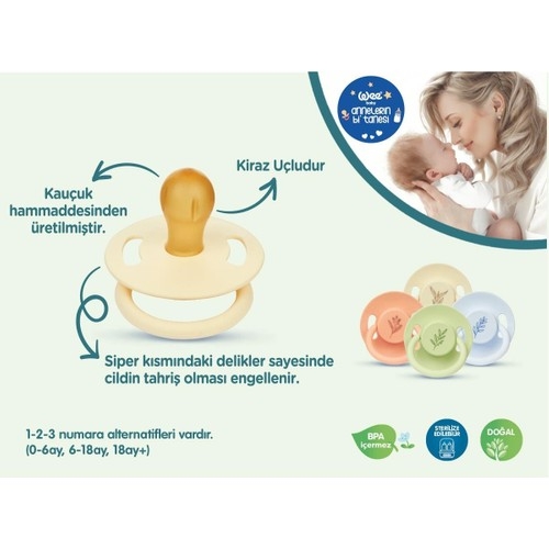 Wee Baby Kauçuk Emzik 18+ Ay No: 3 (/700) - 1