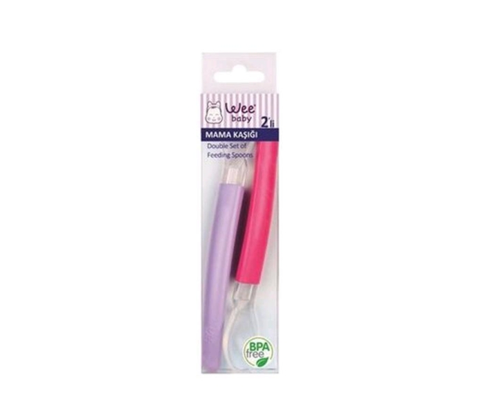Wee Baby Mama Kaşığı 2'Li / Pembe Lila - 1