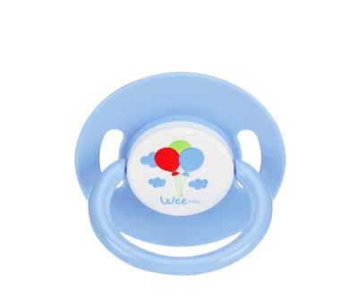 Wee Baby Mat Yuvarlak Gövdeli Yuvarlak Uçlu Emzik No:3 Yoğun Akış 18+ Ay - Wee Baby