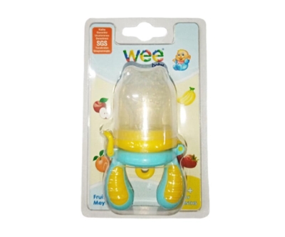 Wee Baby Meyve Sebze Süzgeci 4+ay kod207 Sarı Turkuaz - Wee Baby
