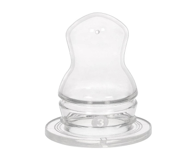 Wee Baby Silikon Damaklı Biberon Emziği No:3 Yoğun Akış 18+Ay - Wee Baby
