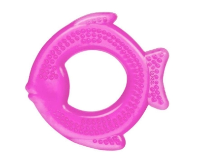 Wee Baby Sulu Diş Halkası - Pembe Balık - Wee Baby