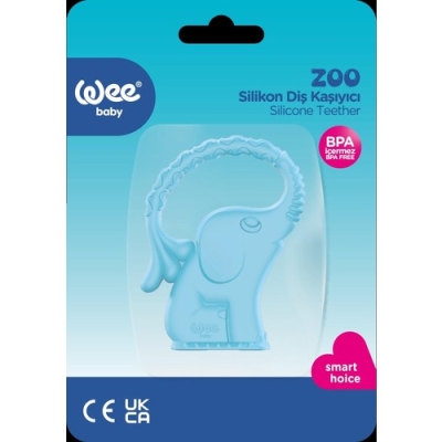 Wee Baby Zoo Diş Kaşıyıcı Mavi Fil-8690797103897 - 2