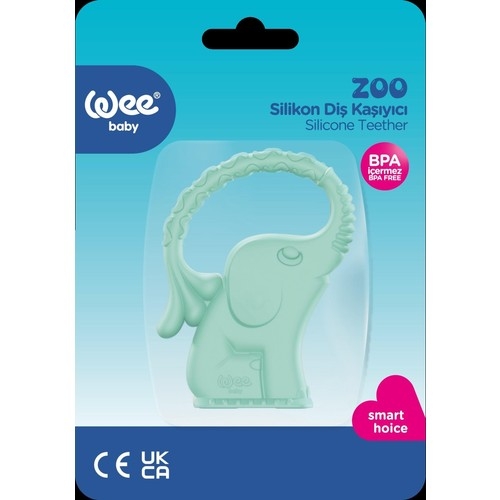 Wee Baby Zoo Diş Kaşıyıcı Yeşil Fil-8690797103897 - 2