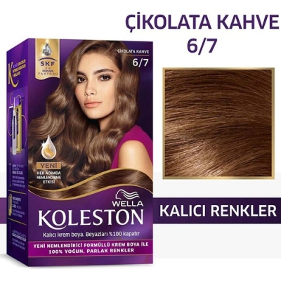 Wella Koleston Kit Saç Boyası 6/7 Çikolata Kahve - 1